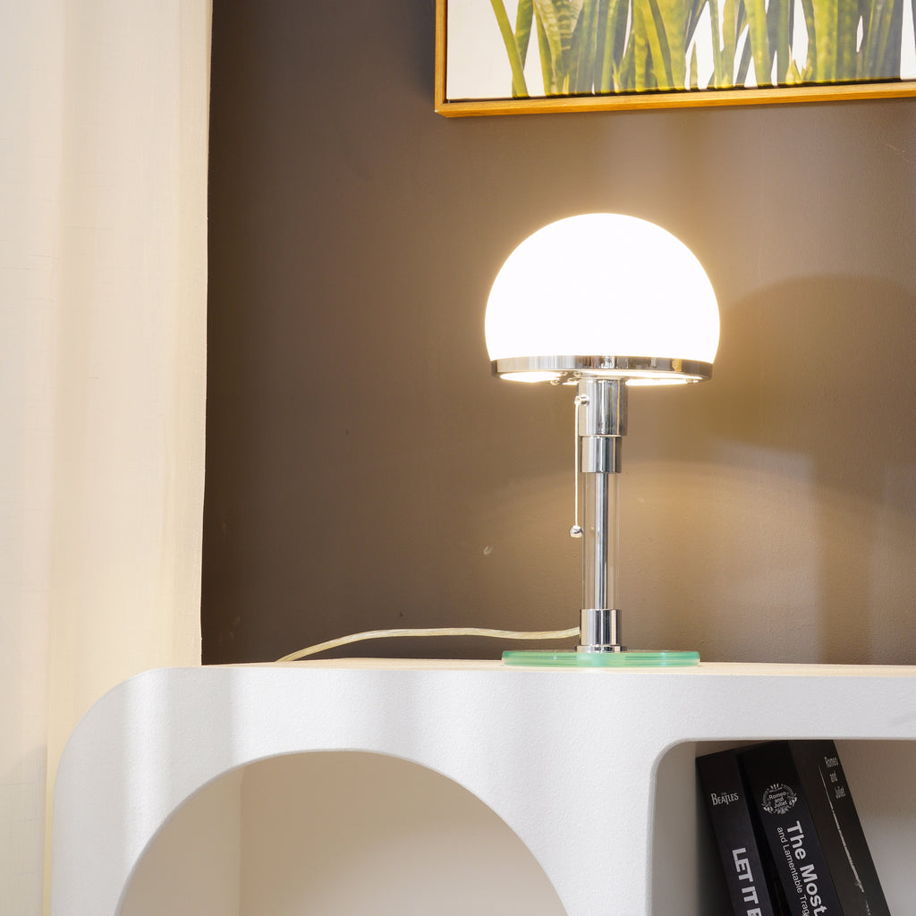 LuxeSphere - Lampe de Table Chrome