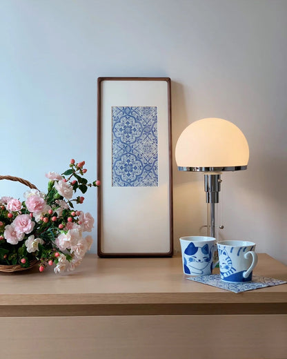 LuxeSphere - Lampe de Table Chrome