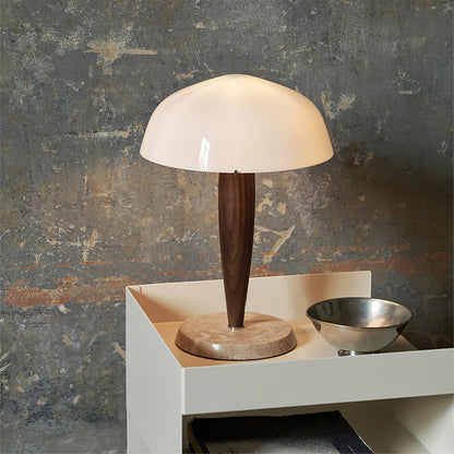 PureGlow – Marble Base Table Lamp with Glass Top