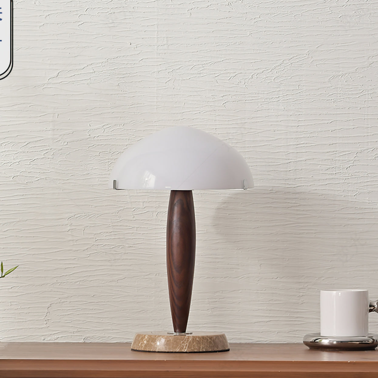 PureGlow – Marble Base Table Lamp with Glass Top