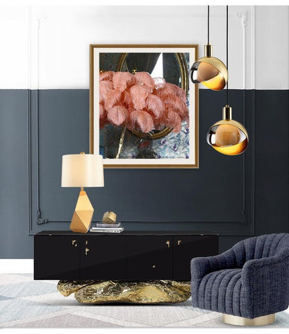 GoldenShine - Eleganckie Oświetlenie Szklane