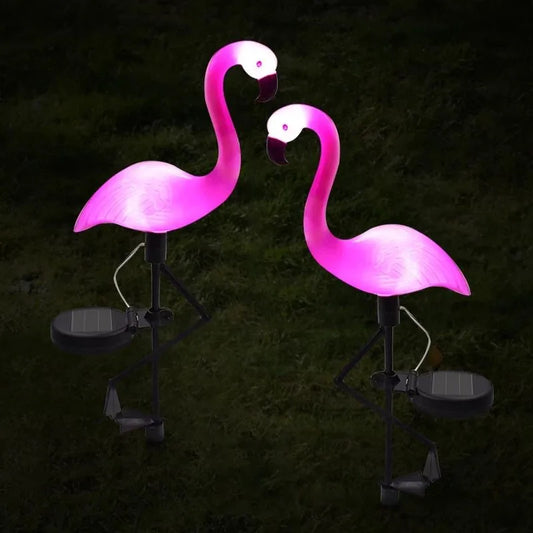 Solar Garden Flamingo Light - Eco-Friendly Solar Powered Outdoor Decoration-1