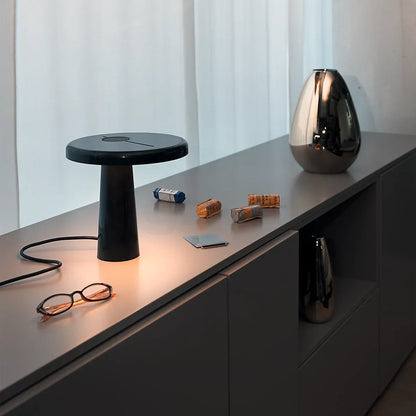 RoundLuxe - LED Table Lamp with Stylish Circular Form and Soft Glow