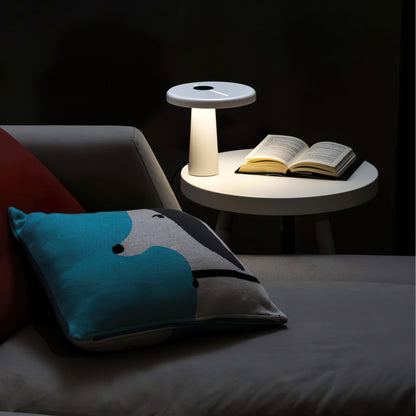 RoundLuxe - LED Table Lamp with Stylish Circular Form and Soft Glow