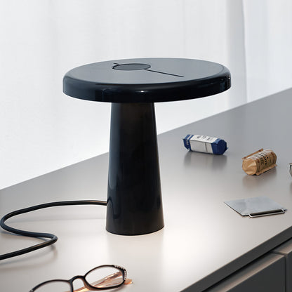 RoundLuxe - LED Table Lamp with Stylish Circular Form and Soft Glow