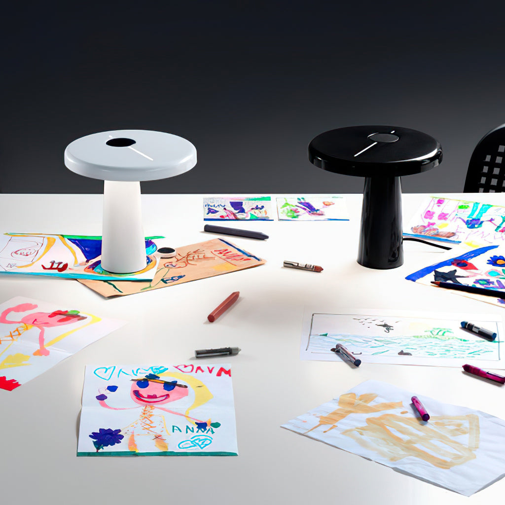 RoundLuxe - LED Table Lamp with Stylish Circular Form and Soft Glow