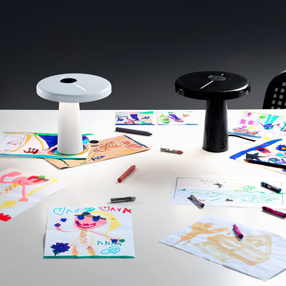 RoundLuxe - LED Table Lamp with Stylish Circular Form and Soft Glow