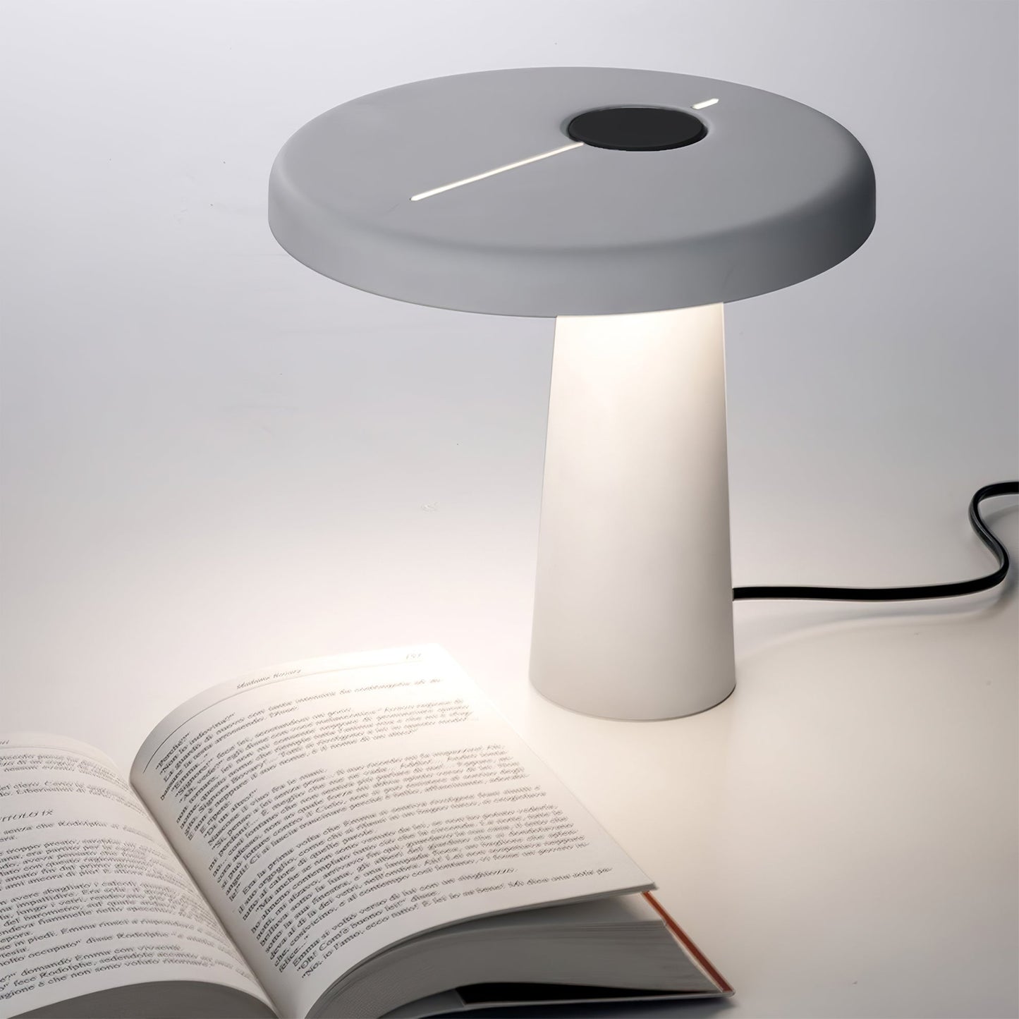 RoundLuxe - LED Table Lamp with Stylish Circular Form and Soft Glow