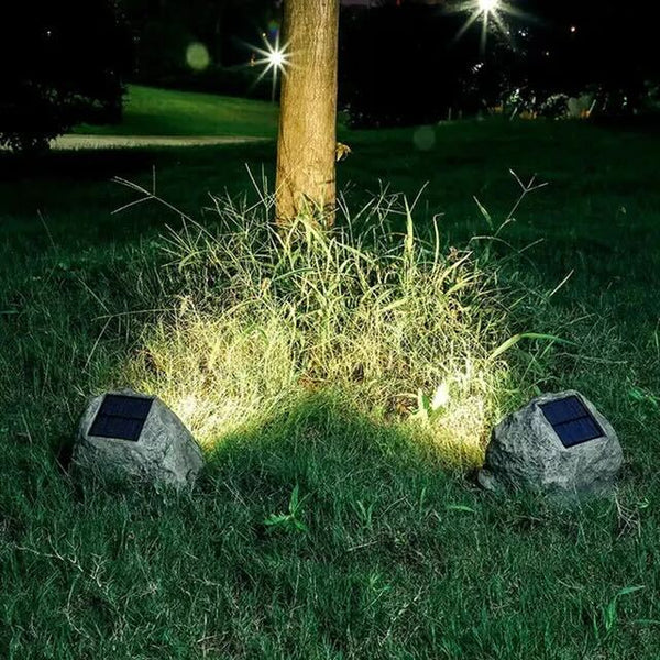RockyLight - Solar-Powered Outdoor Light with Stone Design for Landscape Lighting-5