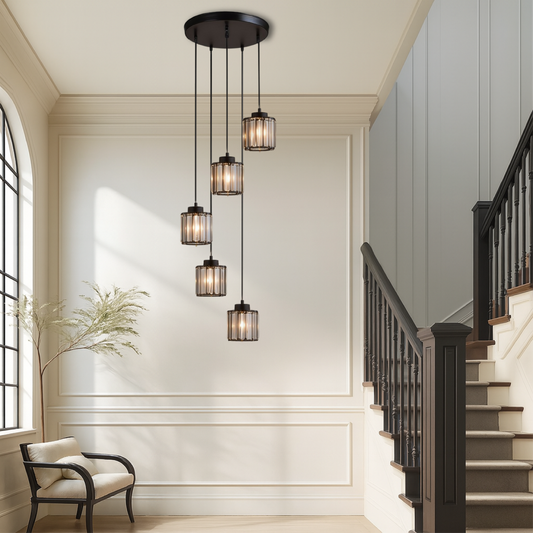 Ida Crystal Stair Chandelier 0