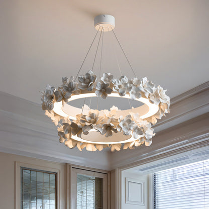 Illunor | Elegant Chandelier with Modern Touch of Ceramic Flowers 1