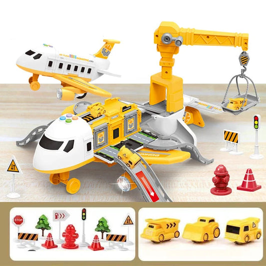 Interactive Aeroplane Toy with Accessories for Kids – Yellow/Blue/Red, Ages 1+ 0