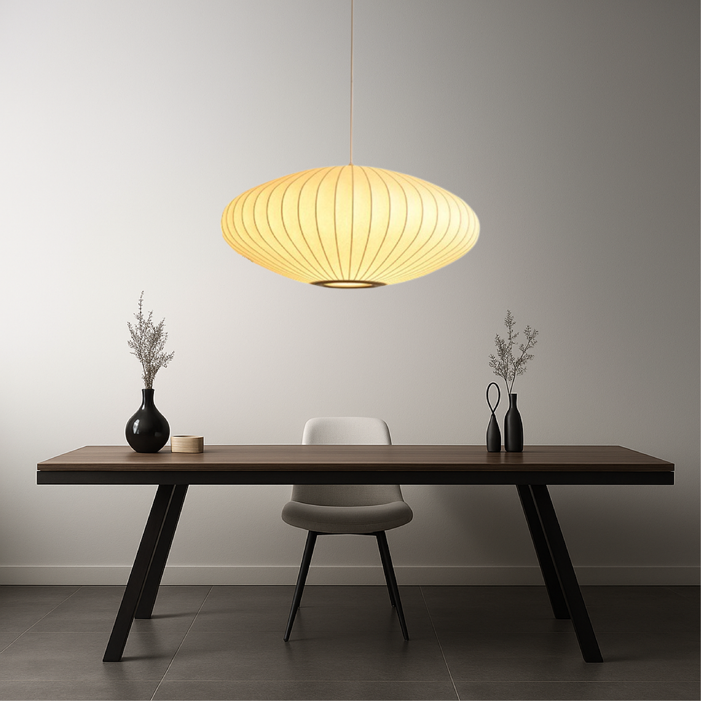 Italian Silk Pendant Lamp 4
