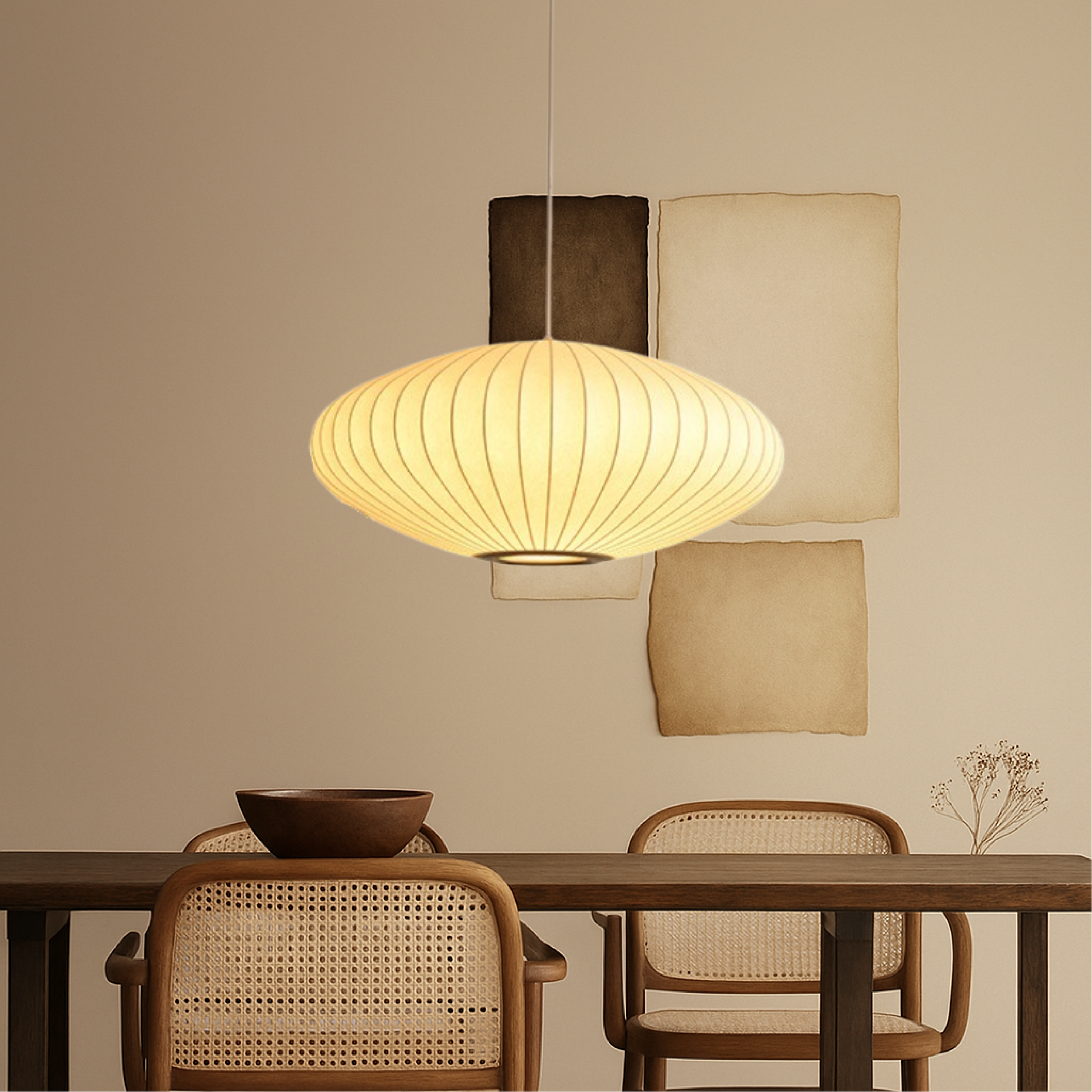 Italian Silk Pendant Lamp 5