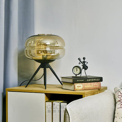 GlowJar - Lampe de table LED avec boîtier en verre et lueur chaleureuse