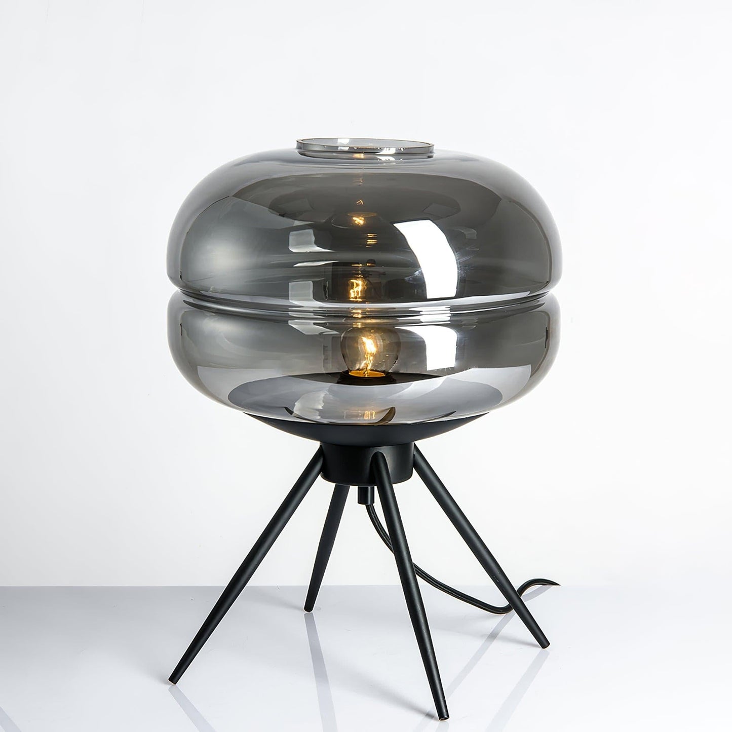 GlowJar - Lampe de table LED avec boîtier en verre et lueur chaleureuse