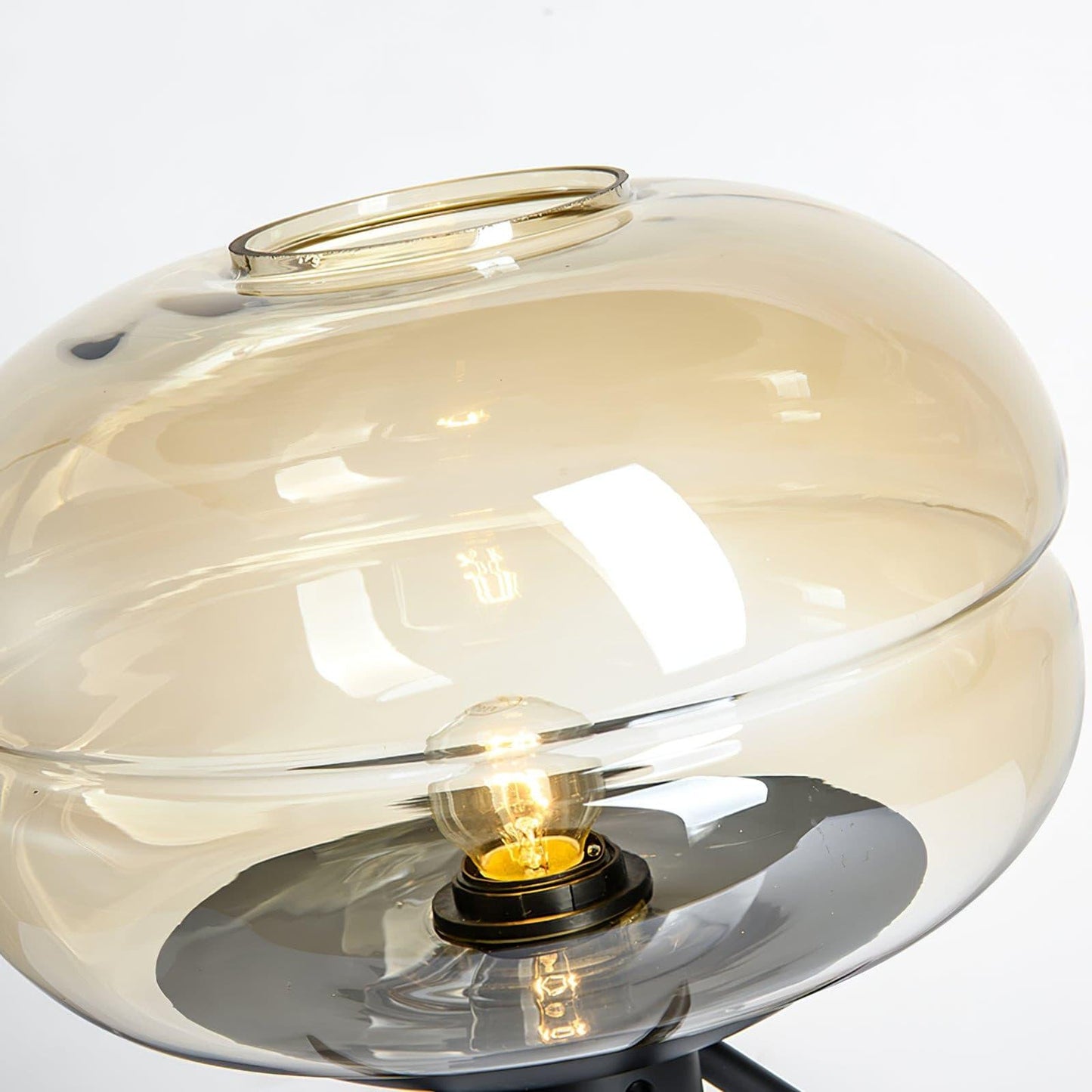 GlowJar - Lampe de table LED avec boîtier en verre et lueur chaleureuse