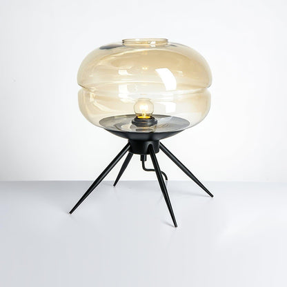 GlowJar - Lampe de table LED avec boîtier en verre et lueur chaleureuse