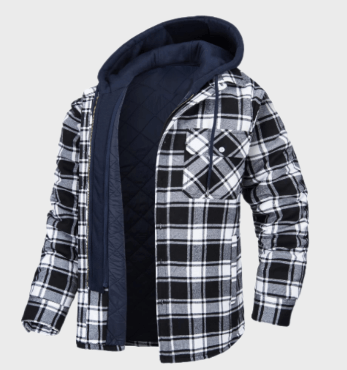 UrbanPlaid – Modern Men's Coat with Classic Charm