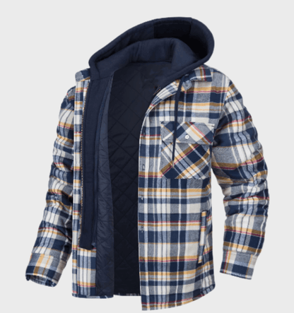 UrbanPlaid – Modern Men's Coat with Classic Charm