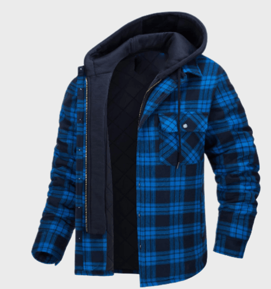 UrbanPlaid – Modern Men's Coat with Classic Charm