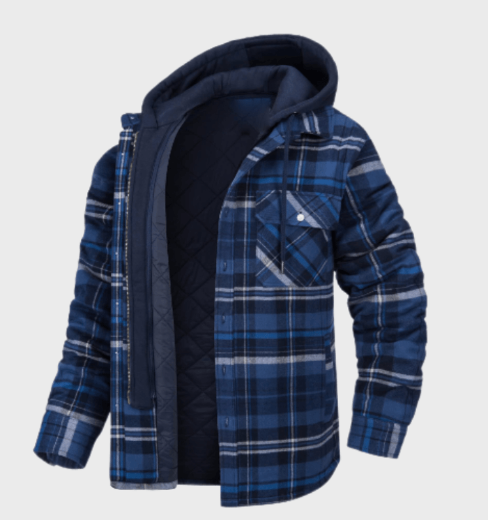 UrbanPlaid – Modern Men's Coat with Classic Charm