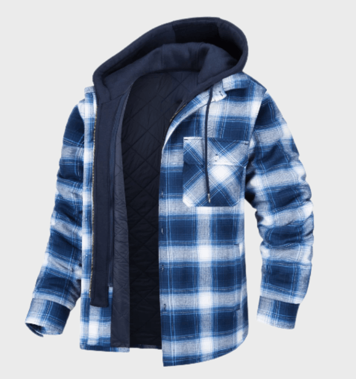 UrbanPlaid – Modern Men's Coat with Classic Charm