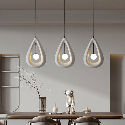 Japandi Oval Pendant Lamp 3