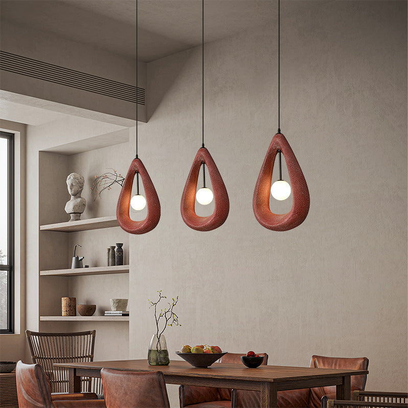Japandi Oval Pendant Lamp 4