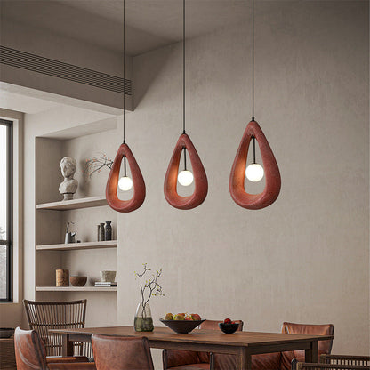 Japandi Oval Pendant Lamp 4