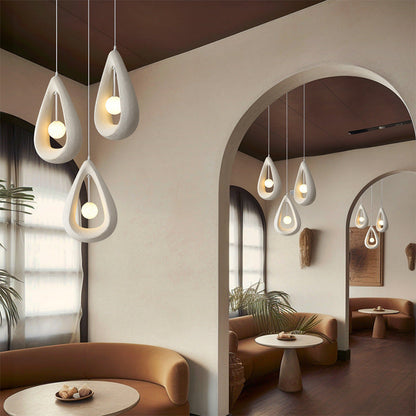 Japandi Oval Pendant Lamp 5