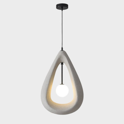 Japandi Oval Pendant Lamp 7