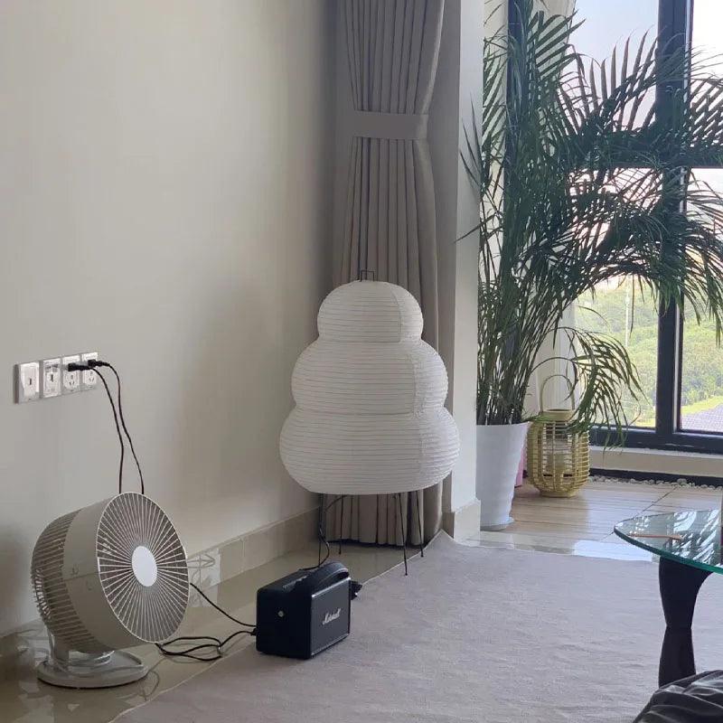 SereniGlow - Japandi Style Rice Paper Lamp