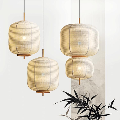 Japanese Rice Paper Hanging Lamp 1