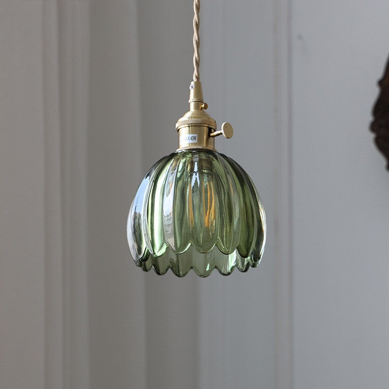 Japanese glass pendant lamp 0