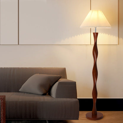 Japanese walnut floor lamp 1