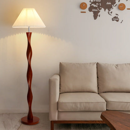 Japanese walnut floor lamp 2