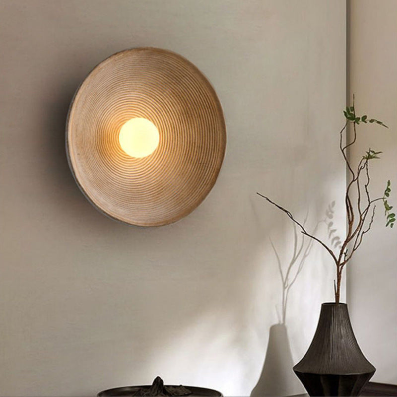 Japanese wooden wall lamp 2