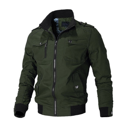 Jens | Men's autumn bomber jacket with a classic design 2