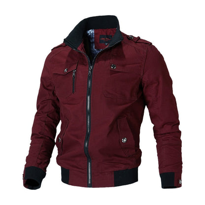 Jens | Men's autumn bomber jacket with a classic design 3