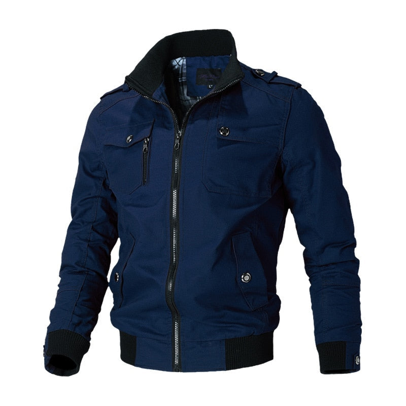 Jens | Men's autumn bomber jacket with a classic design 4