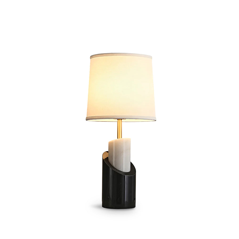 BrassAura – Marble Table Lamp with Luxe Brass Finish