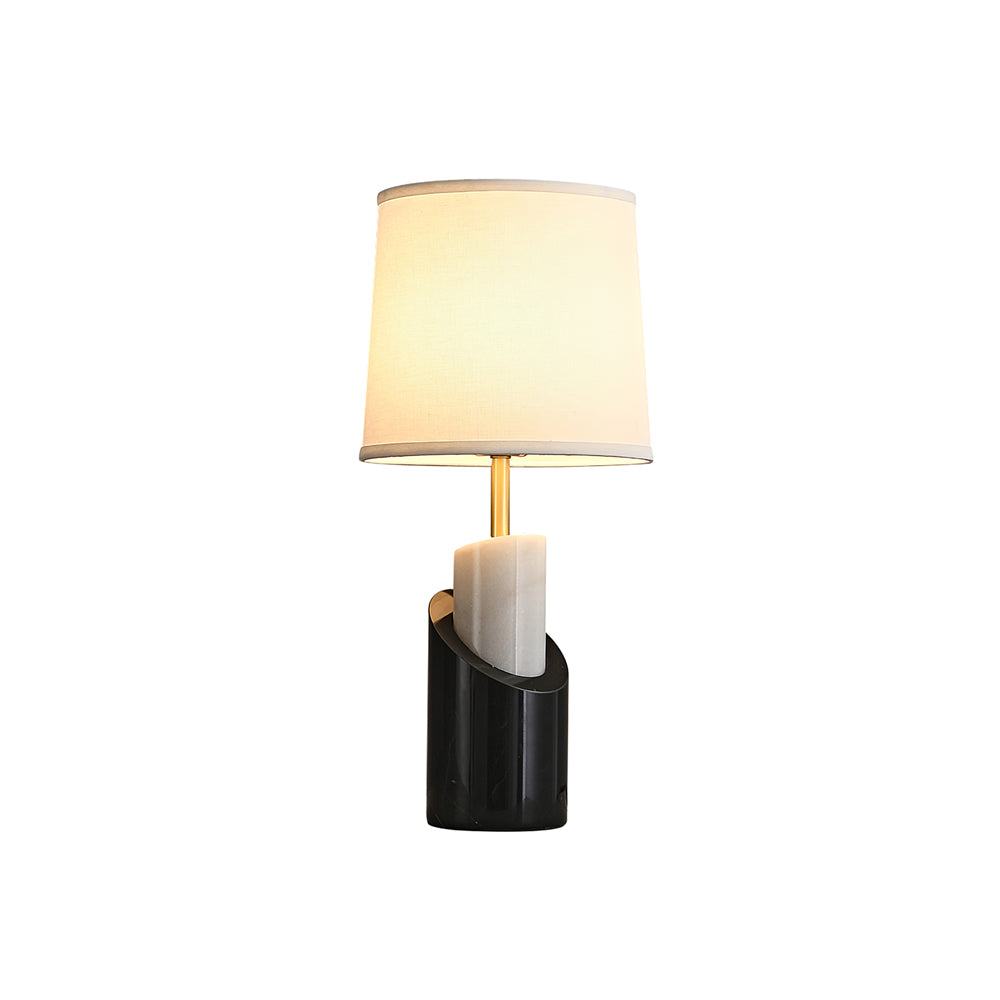 BrassAura – Marble Table Lamp with Luxe Brass Finish