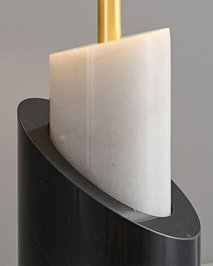 BrassAura – Marble Table Lamp with Luxe Brass Finish
