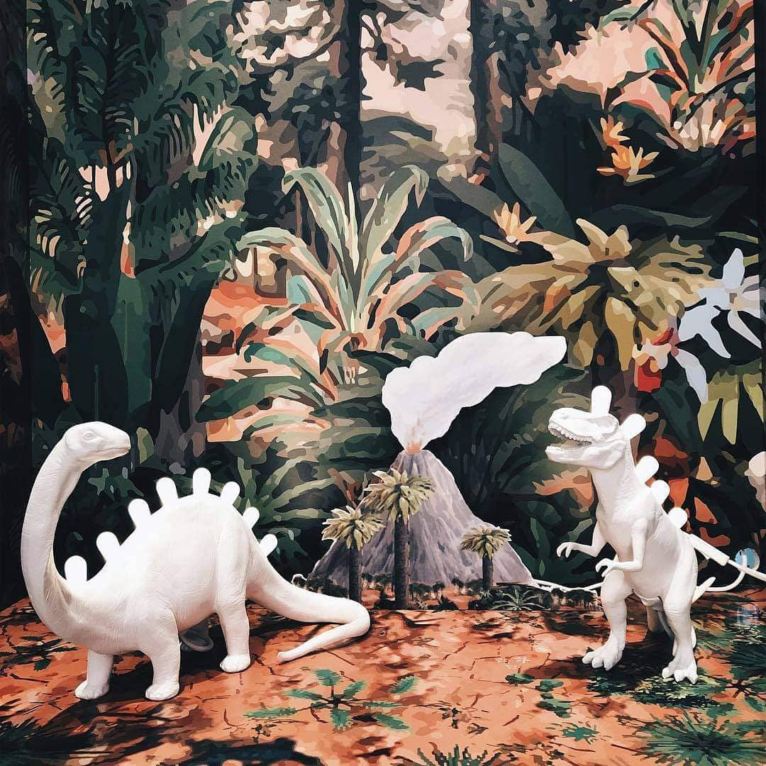 DinoLite - Kreativ Bordlampe med Belyst Bag