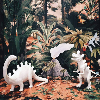 DinoLite - Kreativ Bordlampe med Belyst Bag