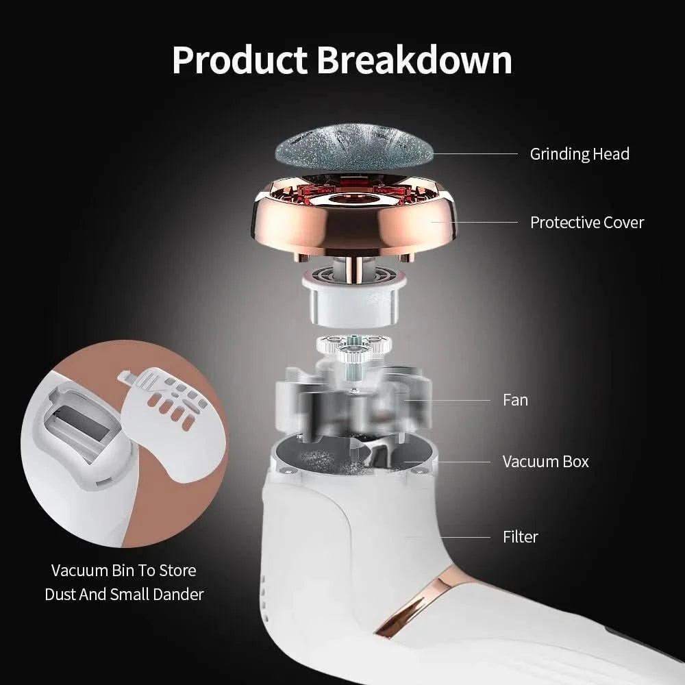 Kalluscare foot care device – rechargeable callus remover for silky soft feet 4