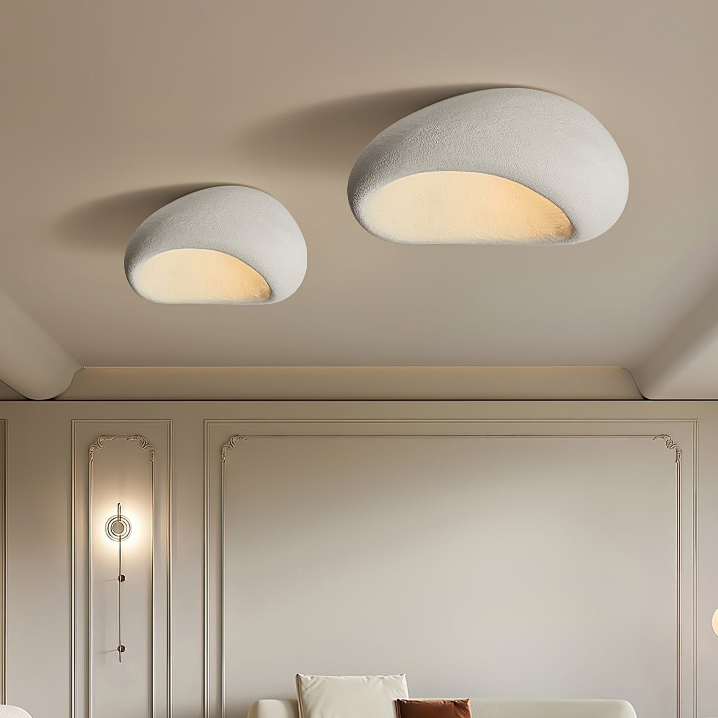 HeavenLuxe - Lampa sufitowa z lekkim wzorem chmury i przytulną atmosferą