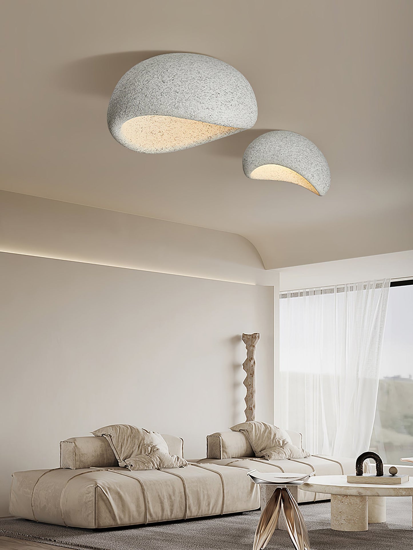 HeavenLuxe - Lampa sufitowa z lekkim wzorem chmury i przytulną atmosferą