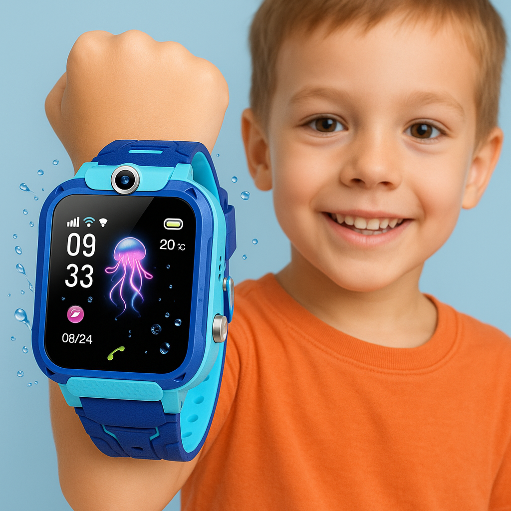 Kids GPS Waterproof Smartwatch SOS Tracker 0